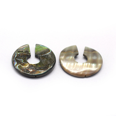 Natural Paua Shell Beads SSHEL-G020-30-25mm-1