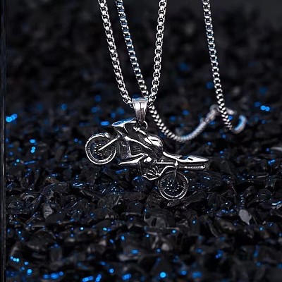 Motorcycle Alloy Pendant Necklace FS-WGFC55A-05-1