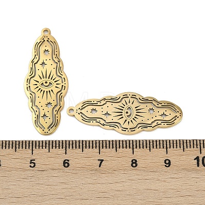 201 Stainless Steel Pendants STAS-U052-02D-G-1