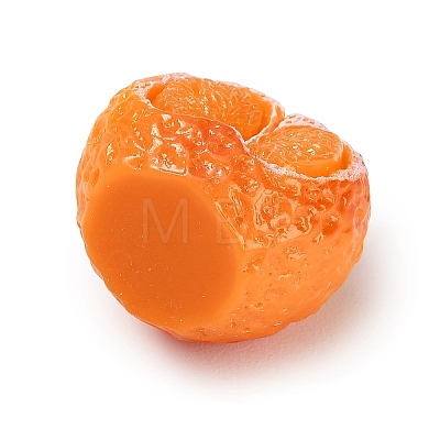 Opaque Resin Imitation Fruit Pendants RESI-H045-01A-01-1