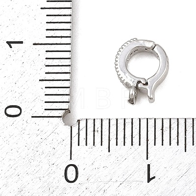 Brass Micro Pave Cubic Zirconia Pendant Bails KK-G544-32P-1