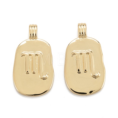 Brass Pendants KK-O140-20G-02-1