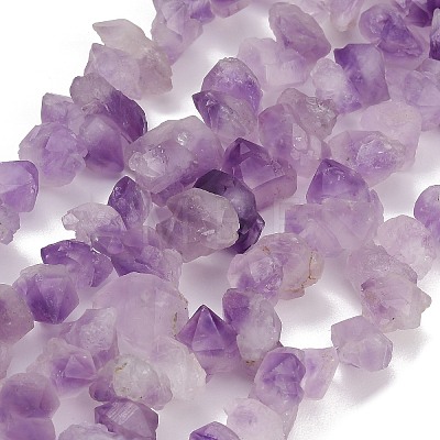 Raw Rough Natural Druzy Amethyst Beads Strands GG-CBAC61B-A01-01-1
