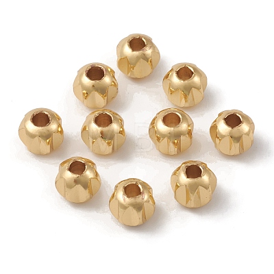 Rack Plating Brass Beads KK-G452-40G-1