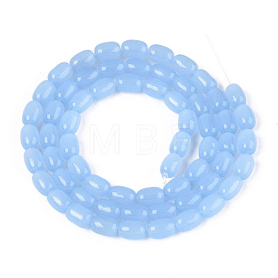 Imitation Jade Glass Beads Strands GLAA-T028-14J-04-1