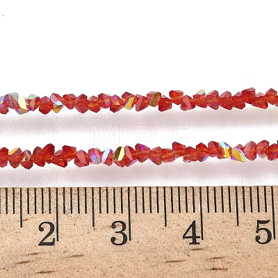 Electroplate Transparent Glass Beads Strands EGLA-P061-04C-AB04-1