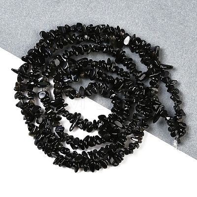 Natural Golden Sheen Obsidian Beads Strands G-G0003-B33-01-1