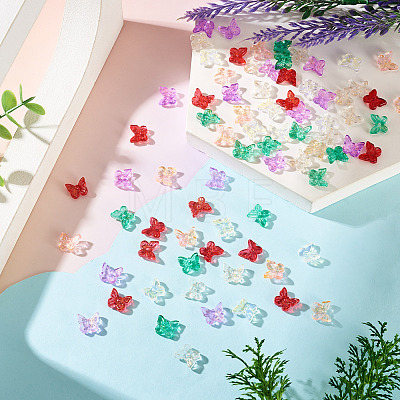 100Pcs 5 Colors Electroplate Glass Beads EGLA-TA0013-54-1