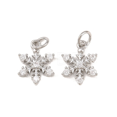 Brass Micro Pave Cubic Zirconia Pendants KK-B167-15P-1