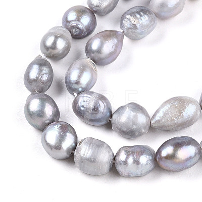 Natural Cultured Freshwater Pearl Beads Strands PEAR-N014-08L-1