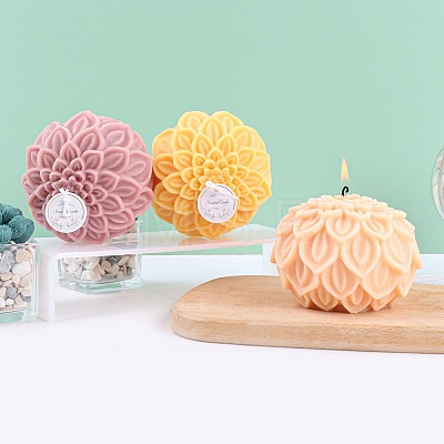 Flower Shape Silicone Candle Molds CAND-PW0009-08-1
