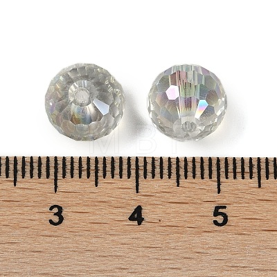 Transparent Electroplate Glass Beads EGLA-N002-31-G08-1