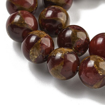 Synthetic Gold Clinquant Stone Beads Strands G-P549-A01-01-1