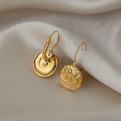 304 Stainless Steel Leverback Earrings EJEW-K302-11G-1
