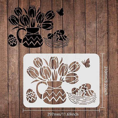 Large Plastic Reusable Drawing Painting Stencils Templates DIY-WH0202-132-1