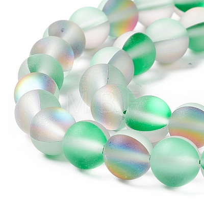 Synthetic Moonstone Beads Strands G-E573-01B-20-1