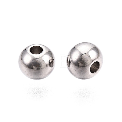 Tarnish Resistant 201 Stainless Steel Beads STAS-R033-5mm-1