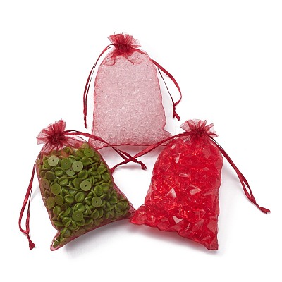 Organza Gift Bags with Drawstring OP-R016-10x15cm-03-1