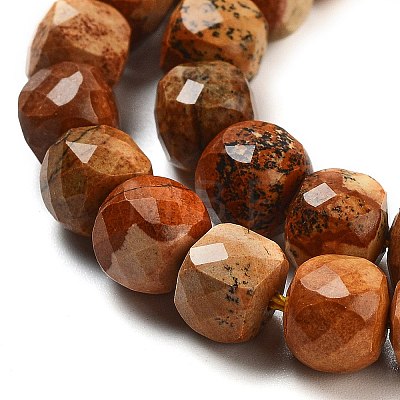 Natural Picture Jasper Beads Strands G-H028-A06-01-1