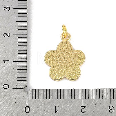 Brass Enamel Pendants KK-B114-15G-02-1