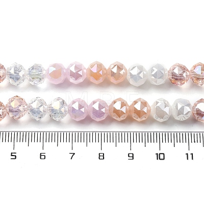 Transparent Glass Beads Strands GLAA-Q009-01C-1