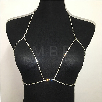 Alloy Full Crystal Rhinestone Sexy Body Chains for Bikini WG53BDA-02-1