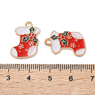 Alloy Enamel Pendants ENAM-I061-01KCG-18-1