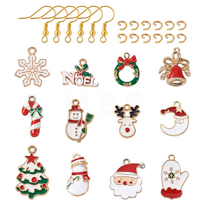 DIY Christmas Earring Making Kits DIY-TA0002-86-1