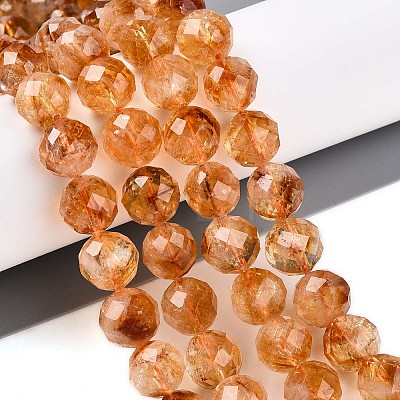 Natural Yellow Quartz Beads Strands G-S345-10mm-18-1