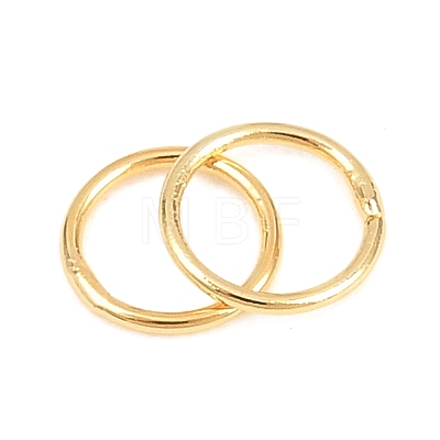 Brass Closed Jump Rings KK-D257-01G-09-1