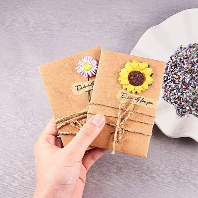 Kraft Paper Greeting Cards and Kraft Paper Envelopes Sets DIY-NB0002-08-1
