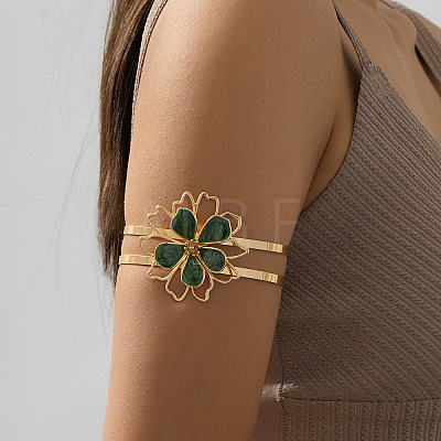Flower Alloy Enamel Cuff Bangles FS-WGF2912-05-1