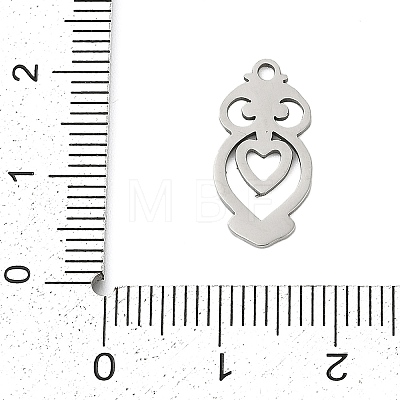 201 Stainless Steel Pendants STAS-F316-06P-02-1