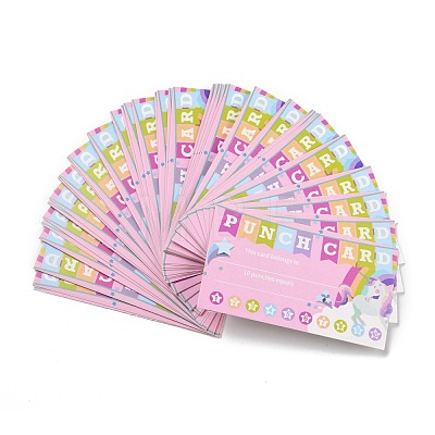 Rectangle Paper Reward Incentive Card DIY-K043-03-04-1