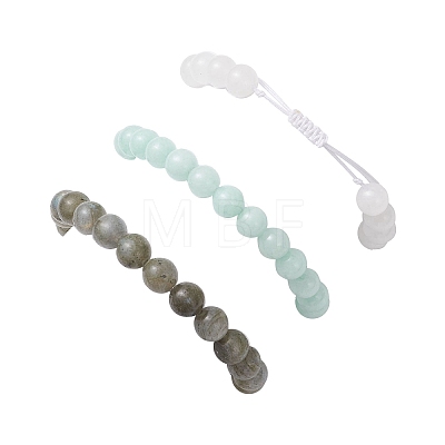 3Pcs Alloy Link & Charms Bracelets BJEW-JB12718-1