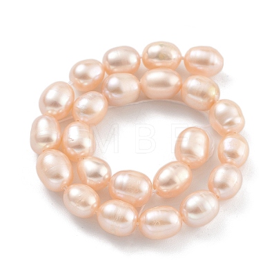 Natural Cultured Freshwater Pearl Beads Strands PEAR-P062-08I-1