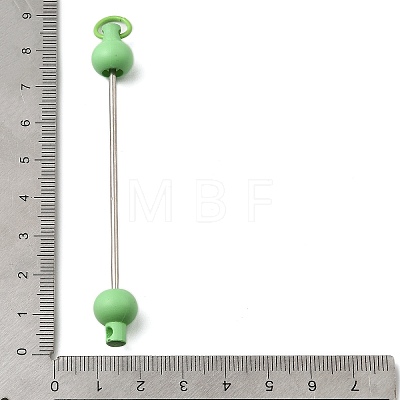 Plastic Beadable Keychain Bar for Jewelry Making DIY Crafts AJEW-C040-01D-1-1