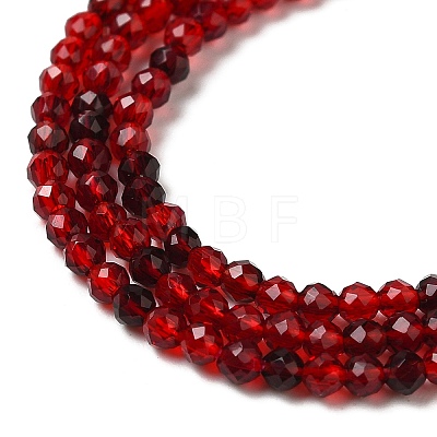 Transparent Glass Beads Strands X-GLAA-H027-01C-1