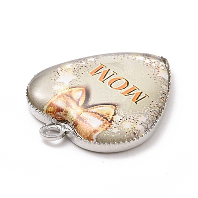 Mother's Day Alloy Pendants FIND-A014-01B-1