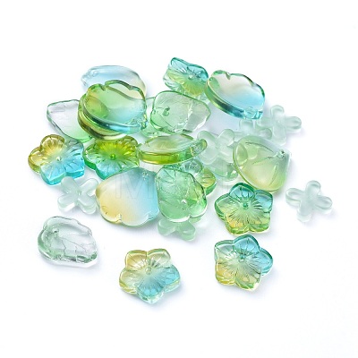 Electroplate Transparent Glass Beads EGLA-L027-D-1