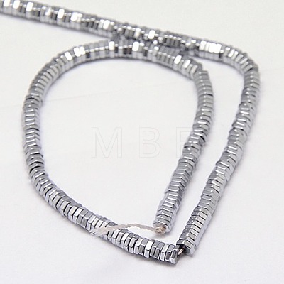 Electroplate Non-magnetic Synthetic Hematite Beads Strands G-J165-2mm-08-1