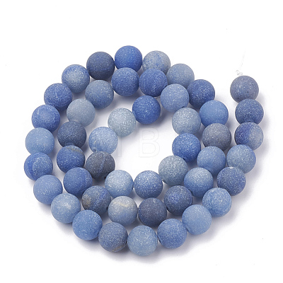 Natural Blue Aventurine Beads Strands G-T106-208-1