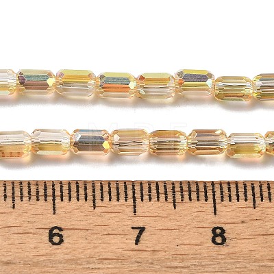 Electroplate Glass Beads Strands EGLA-D031-01-19-1