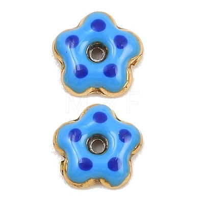 304 Stainless Steel Enamel Beads SA-CBAA937-13G-01-1