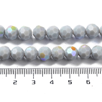 Opaque Glass Beads Strands EGLA-A035-P8mm-L22-1