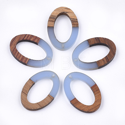 Resin & Walnut Wood Pendants RESI-S358-29B-1