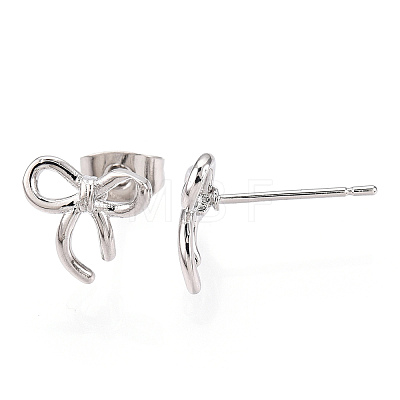 Brass Stud Earrings for Women EJEW-P275-01P-1