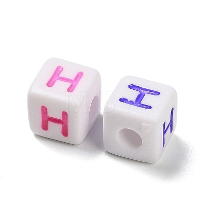 Opaque Acrylic Beads OACR-I022-01H-1