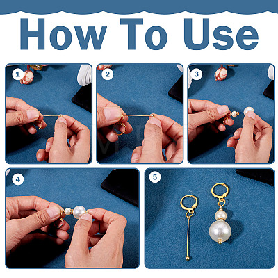 Brass Leverback Earring Findings EJEW-TAC00036-1