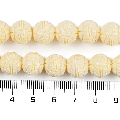 Synthetic Coral Carved Beads Strands CORA-C003-12A-1